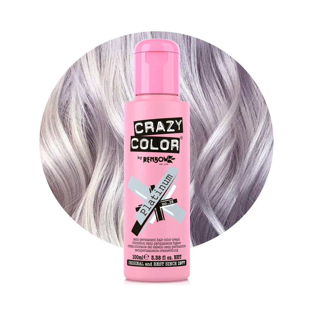 Crazy Color Cyclamen Pink Hair Dye 100ml