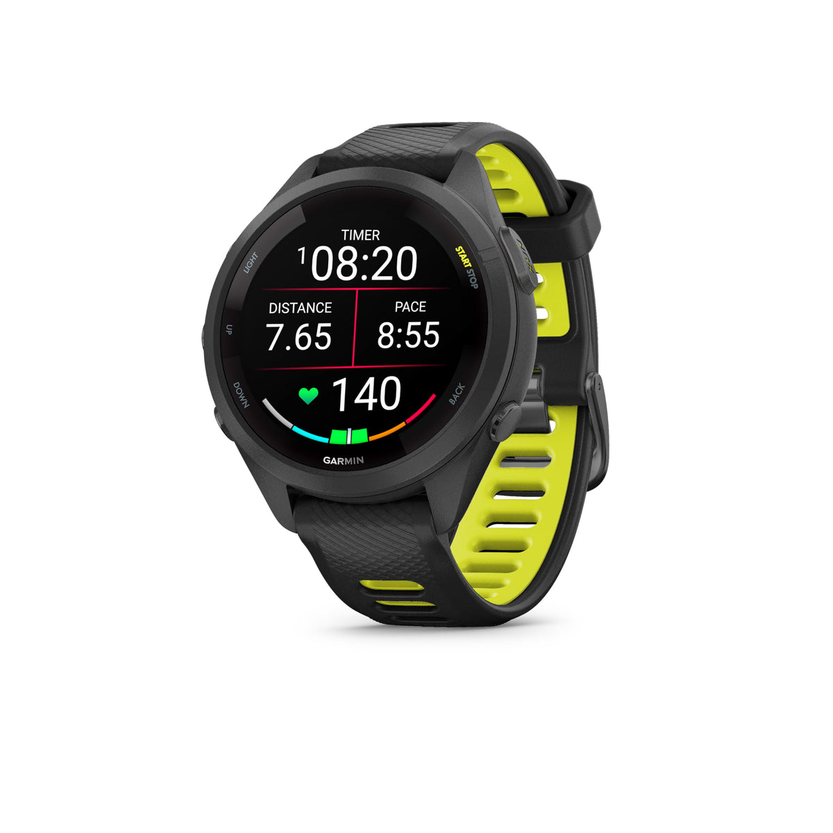 Garmin Forerunner 265S, 42mm GPS running smartwatch, Whitestone