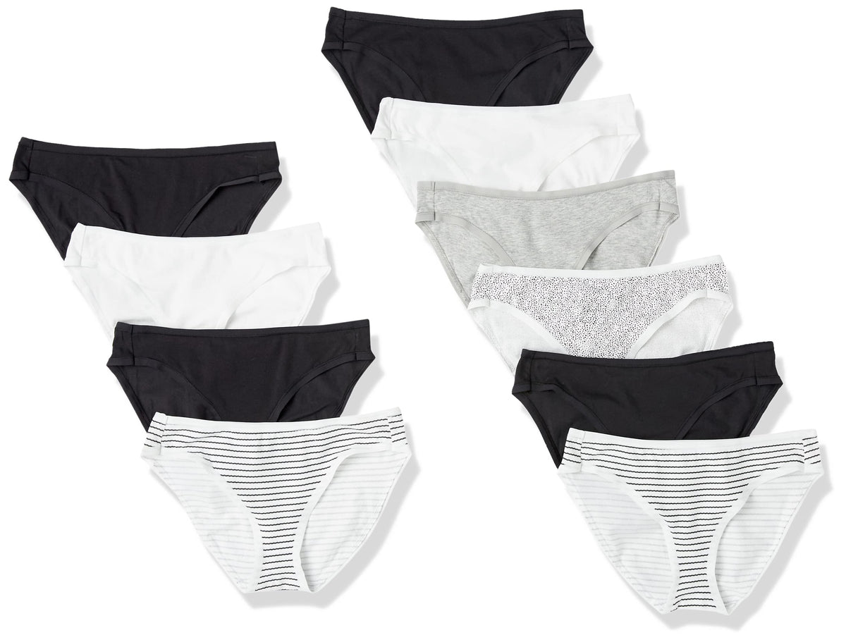 Amazon Essentials Women's Cotton Bikini Brief Underwear (Available in Plus Size)
