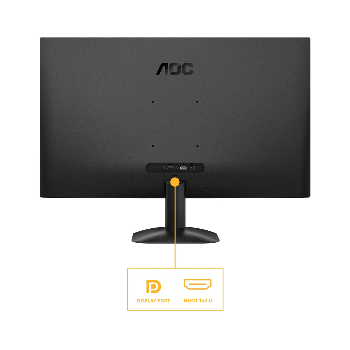 AOC 22B2H - 22 inch FHD Monitor, 75Hz, VA, 7ms Frameless design, Tilt, lowBlue Mode, Flicker Free (1920 x 1080 @ 75Hz, HDMI/VGA)