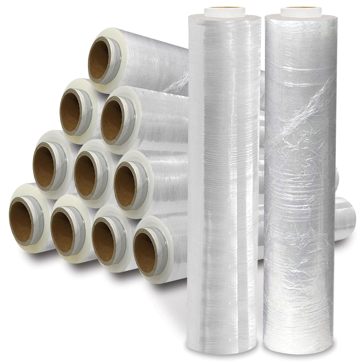 JeeJaan® 1 Roll Clear Pallet Wrap 400mm x 250m 20mu | Tear Resistant Stretch Film | Water & Moisture Proof Pallet Stretch Shrink Wrap | Multi-Use Strong Pallet Stretch Wrap