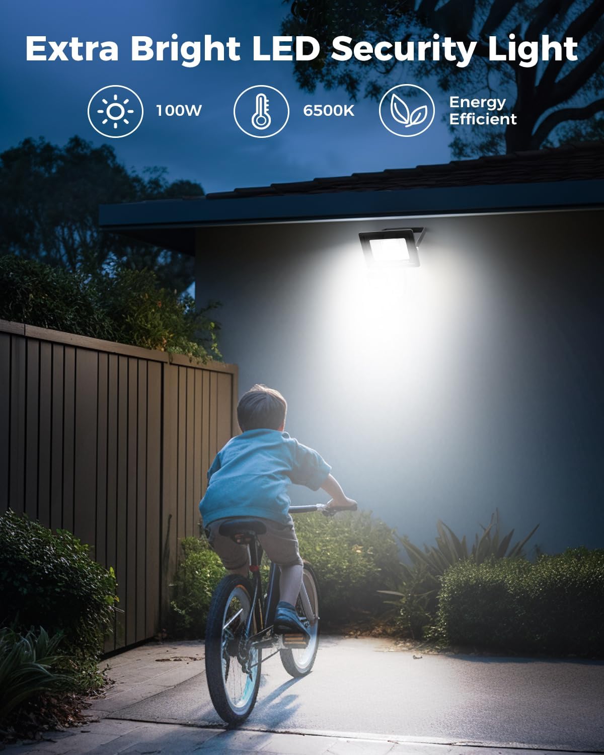 vighep Security Lights Outdoor Motion Sensor, 100W Led Pir Floodlight with Remote Control, 6500K Cold White IP66 Waterproof Outside Wall Light Mains Powered for Garage Backyard Garden Doorway