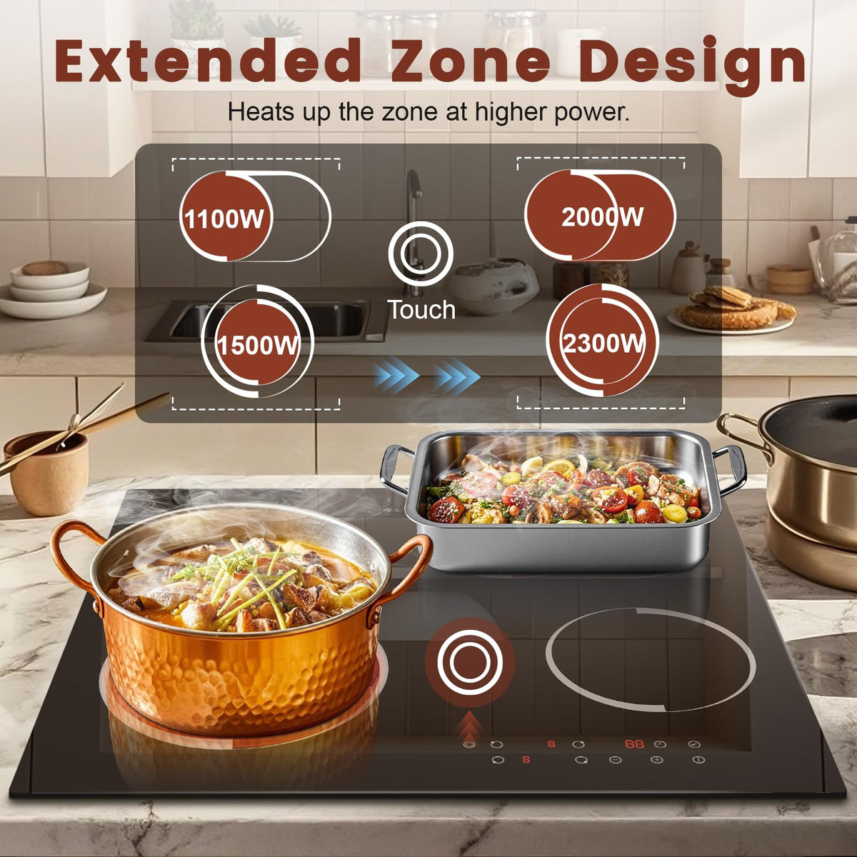Portable Ceramic Hob, Pulg in Single Electric Hob 3600W