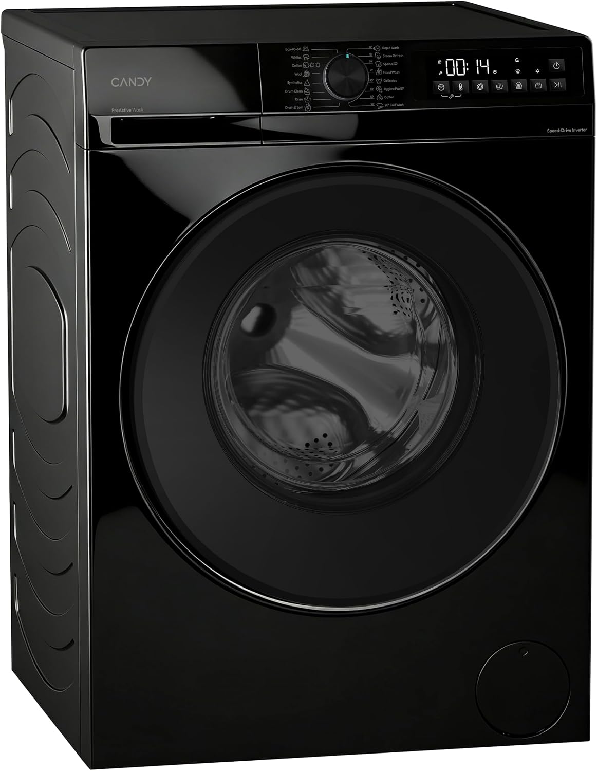 Candy Quick Pro Washer Dryer, 9kg Wash + 6kg Dry, Black, A-20%/D, 1400 RPM