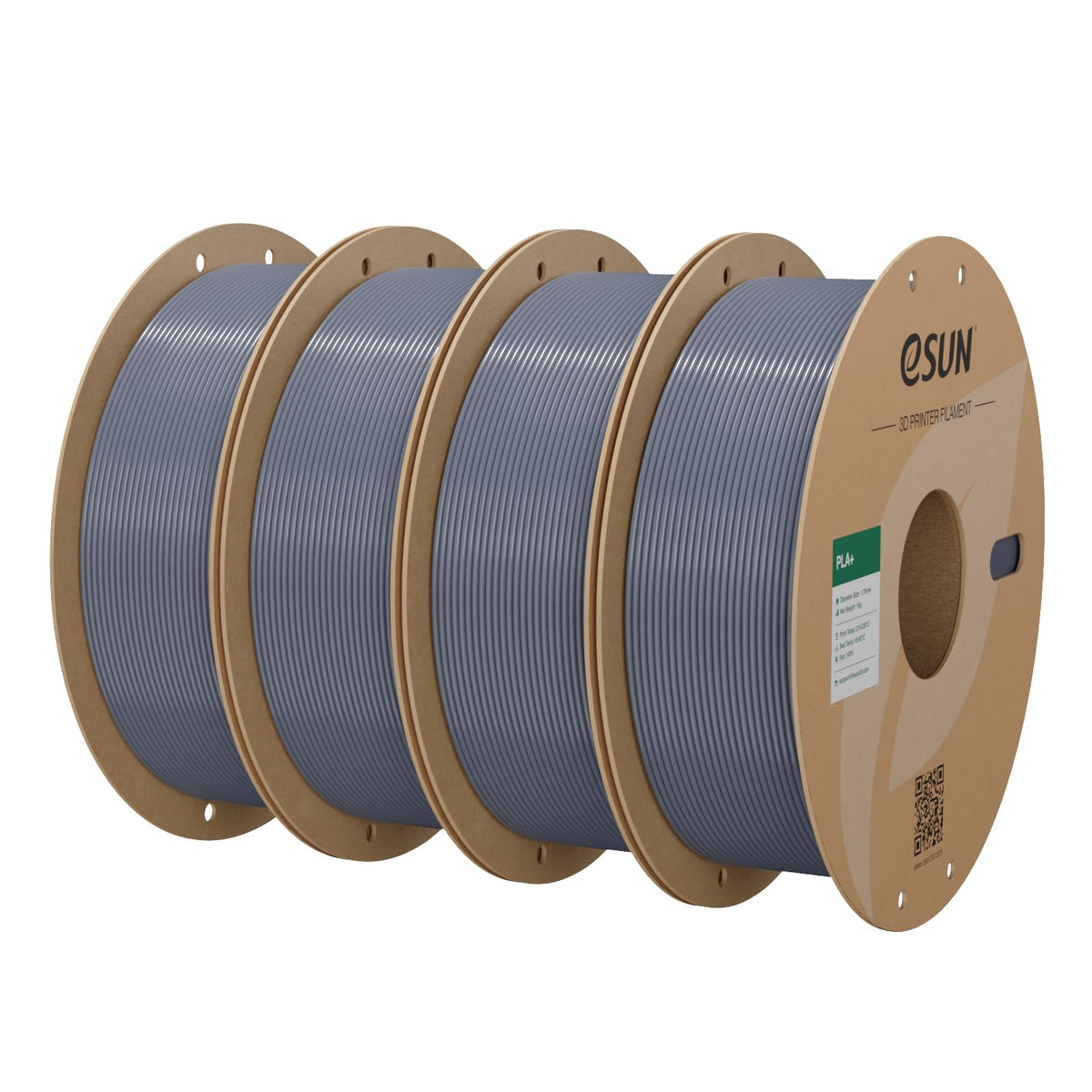 eSUN PLA+ 3D Printing Filament 1KG(2.2lbs), Enhanced Toughness, Cold White