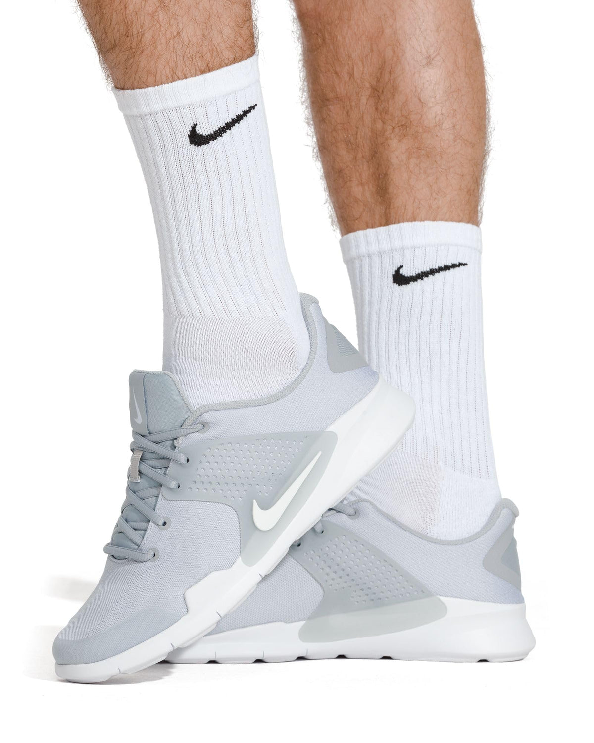NIKE Men's U Nk Everyday Cush Crew 6pr-bd Socks
