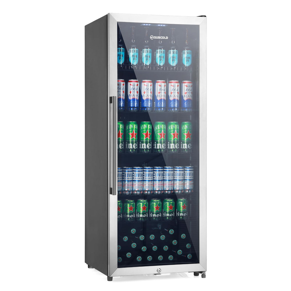Subcold Maxi250 Tall Drinks Fridge | 4-18°C | Glass Door | Auto Defrost