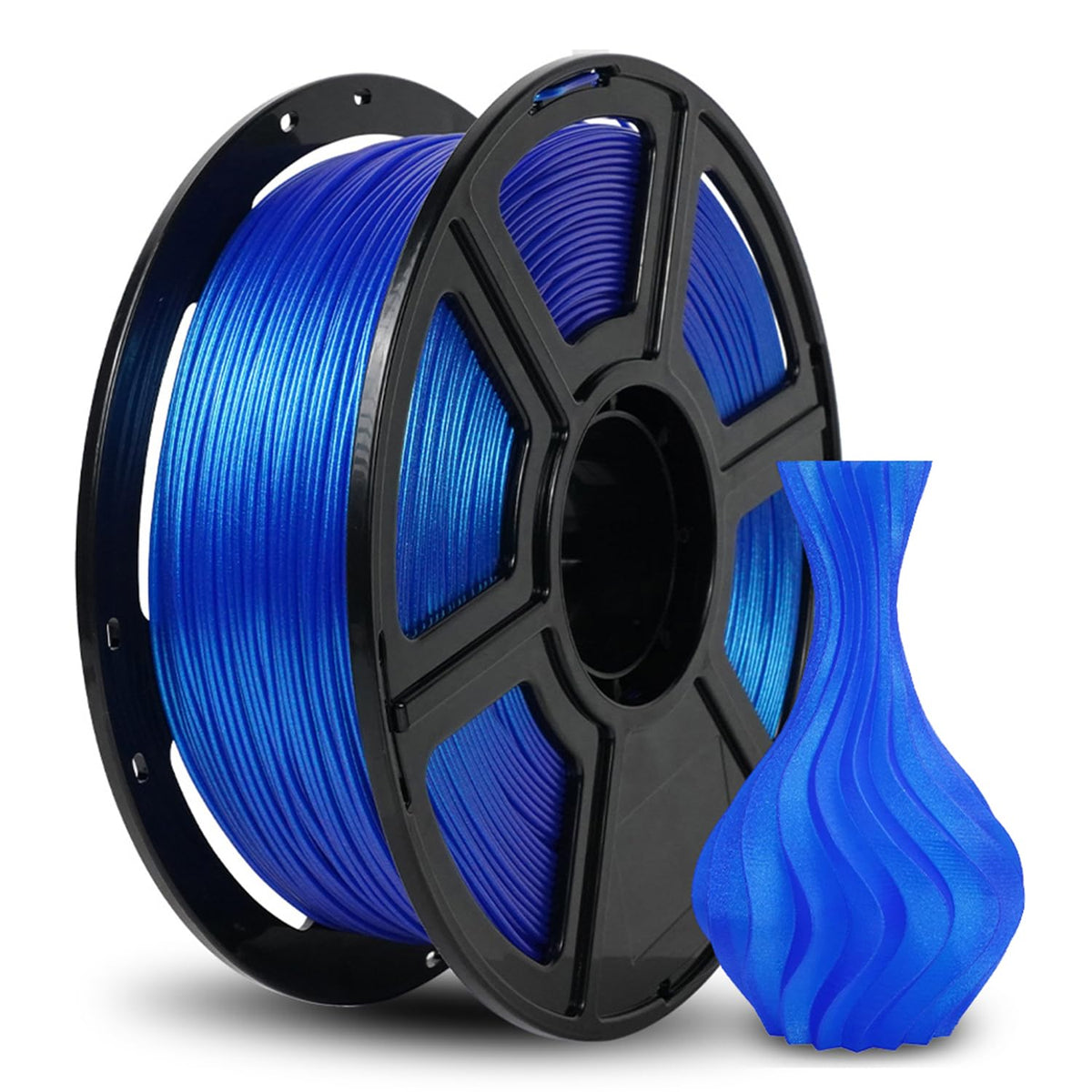 FLASHFORGE 3D Printer Filament, PLA PRO Filament 1.75mm, 1KG Spool (2.2lbs), Dimensional Accuracy +/- 0.02mm for FDM 3D Printers, Better Tenacity & No Knotting (White)