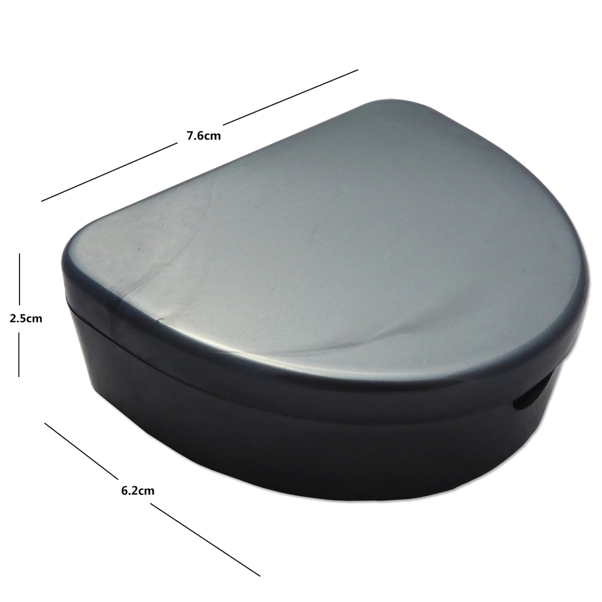 Slim Orthodontic Dental Case -for Retainers, Dentures & More (White)