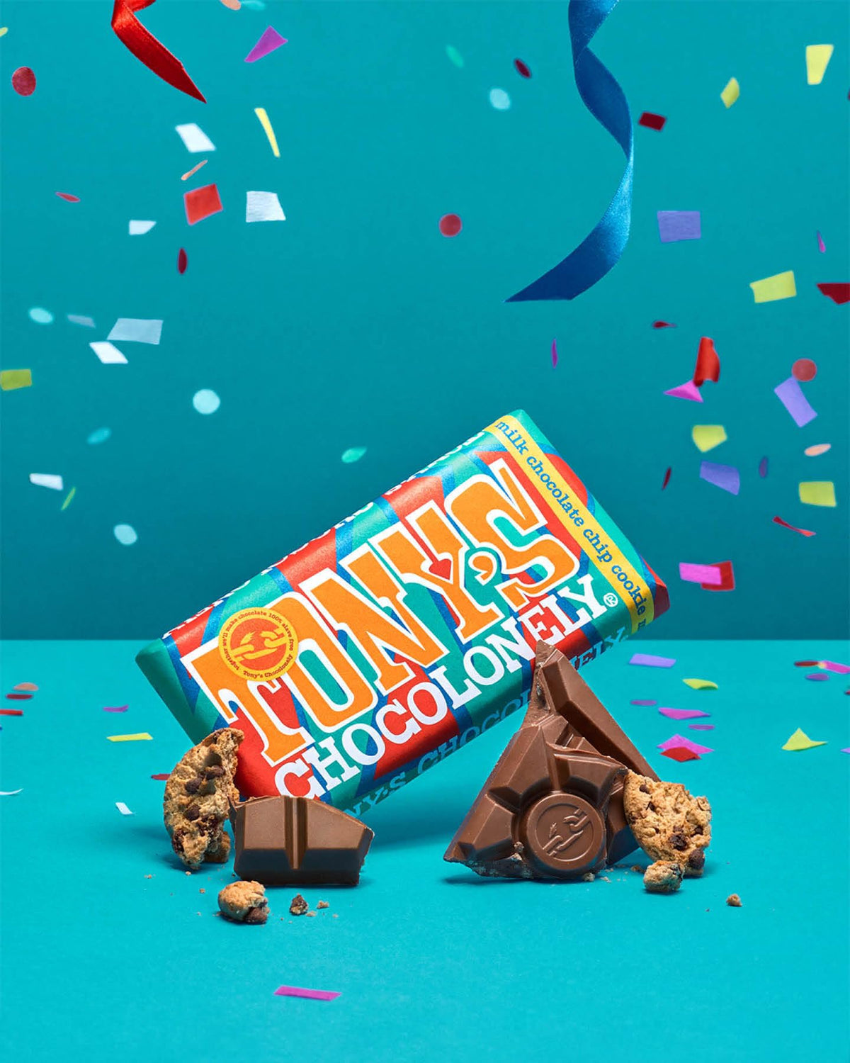 Tony's Chocolonely Milk Chocolate Bar - 180g Belgian Fairtrade Chocolate, Gift, 32% Cocoa, Vegetarian