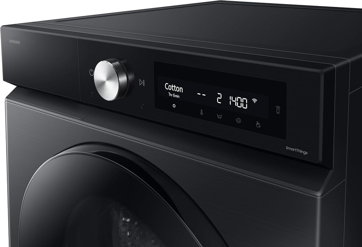 Samsung Series 7 Washer Dryer, AI Energy Wi-Fi enabled, 11/6kg 1400rpm, Black, WD11DB7B85GBU1