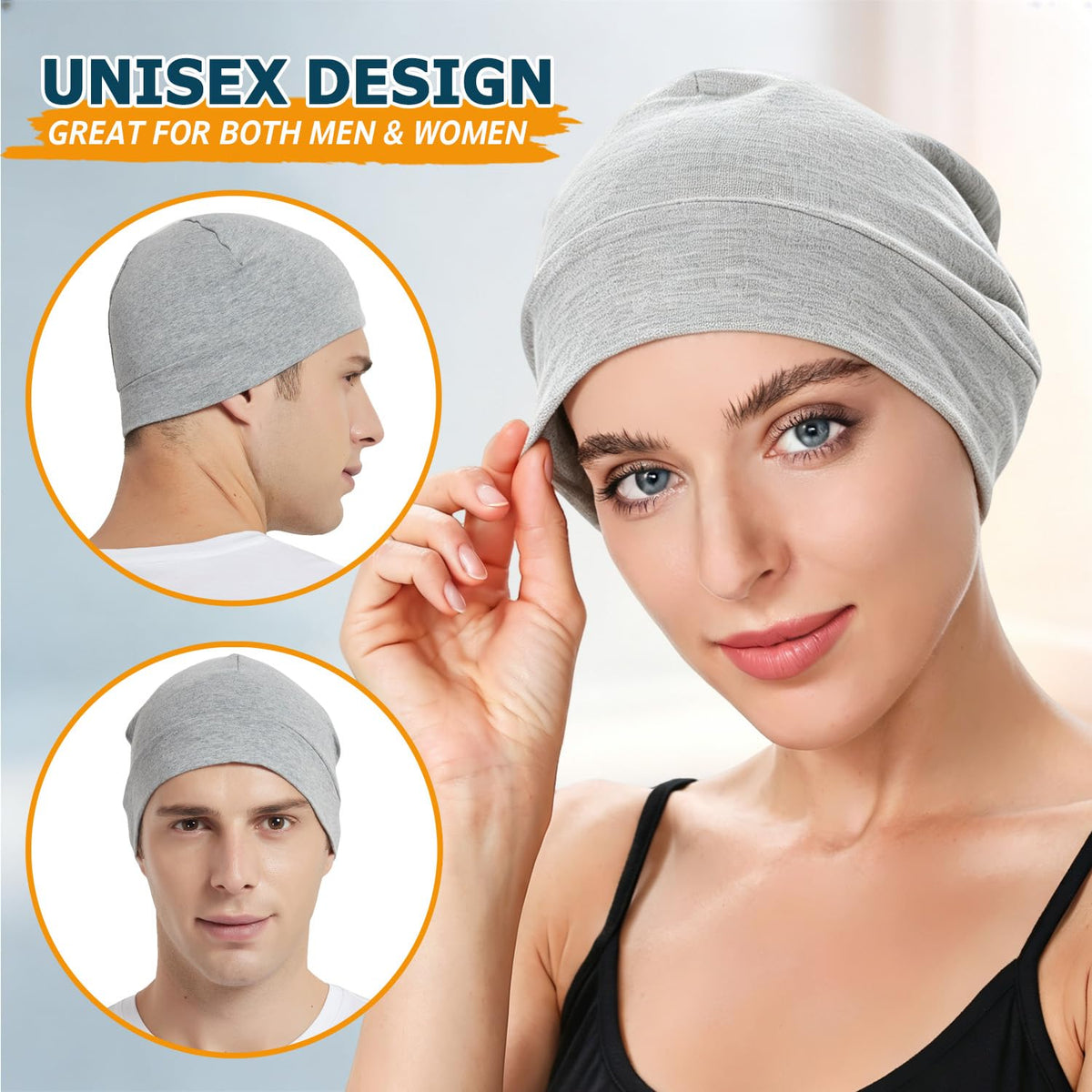 EINSKEY 100% Cotton Skull Caps for Men, Multipurpose Daily Wear Beanie Hat