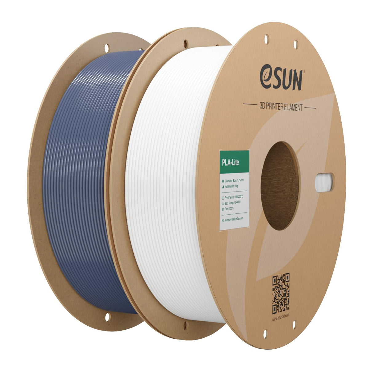 eSUN PLA Filament 1.75mm 1KG(2.2LBS), 3D Printer Filament PLA, Black