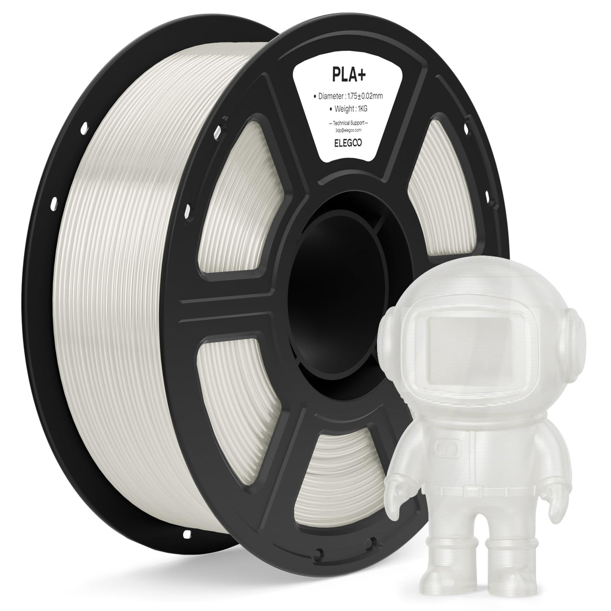 ELEGOO PLA+ 3D Printer Filament 1.75mm Pink 1KG
