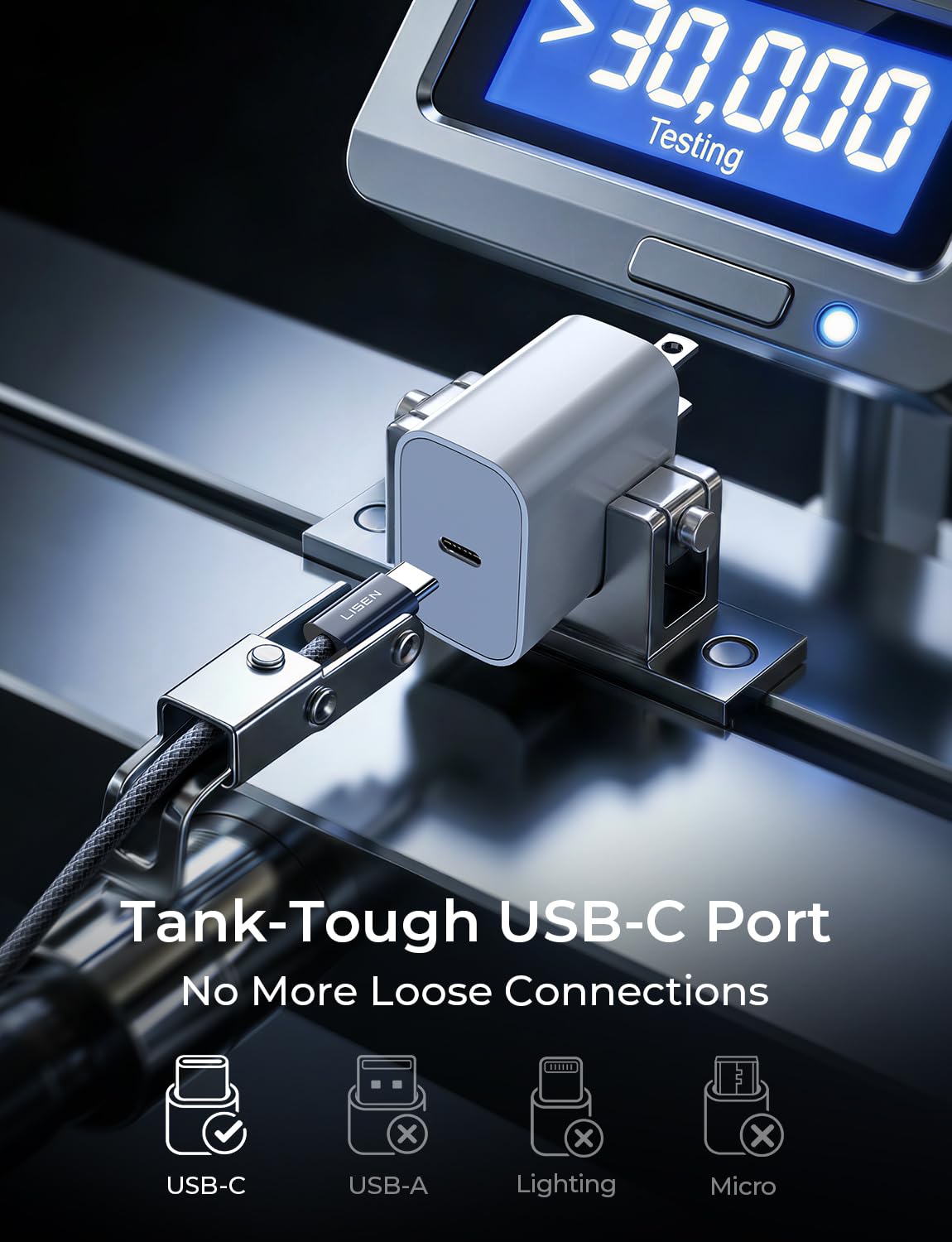 LISEN 240W USB C to USB C Cable 2-Pack, 2m USB C Charger Cable Fast Charger