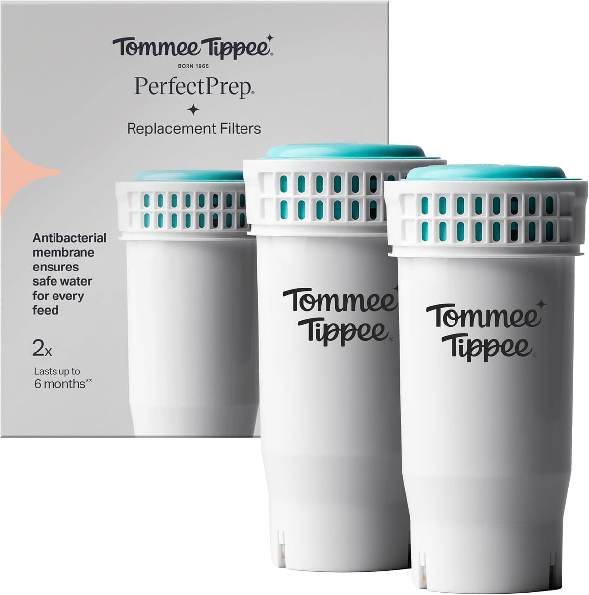 Tommee Tippee Perfect Prep Replacement Filter Pack of 2 Antibacterial