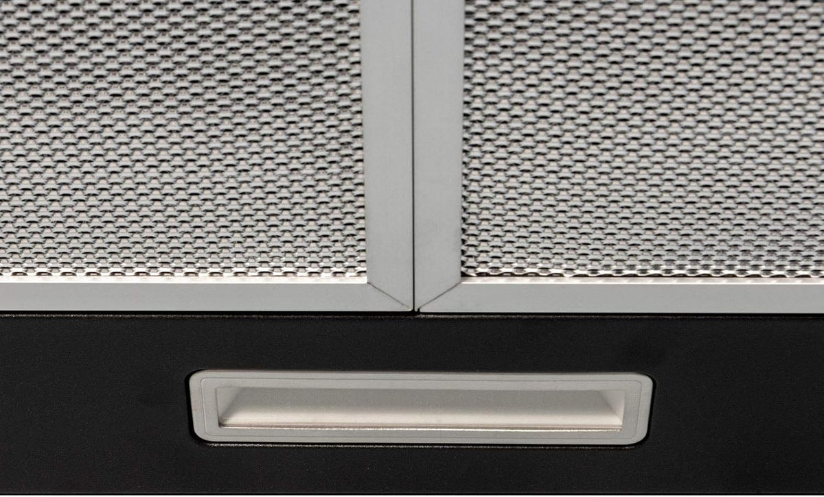SIA 60cm Chimney Cooker Hood Kitchen Extractor Fan, Black, CHL60BL