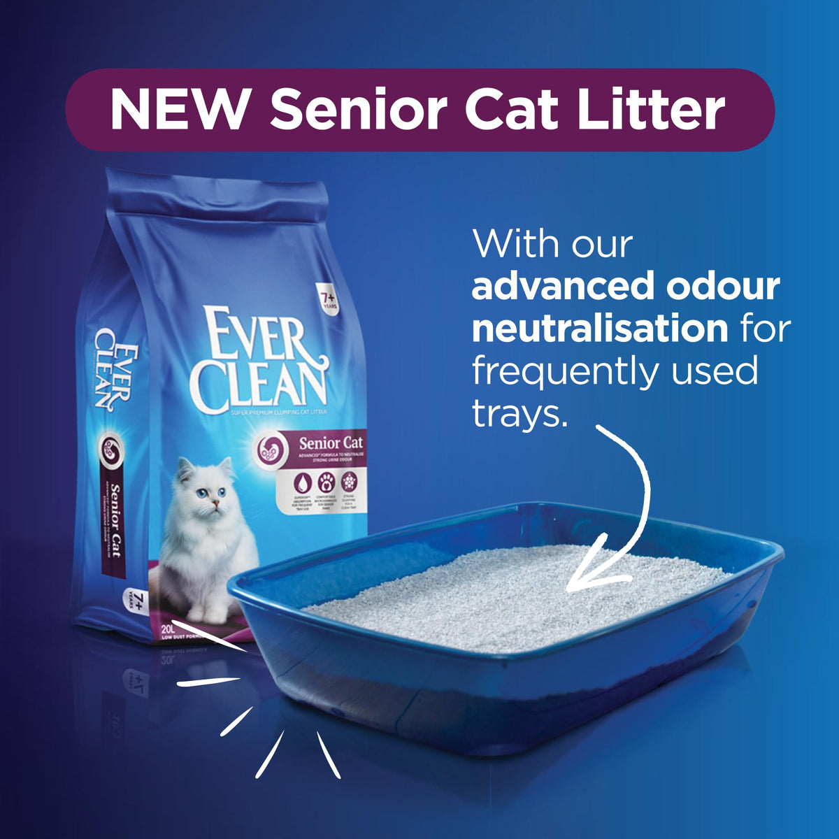 Ever Clean Clumping Cat Litter, Multiple Cat, Scented for long-lasting freshness, Unbeatable Clumping Strength, 10L