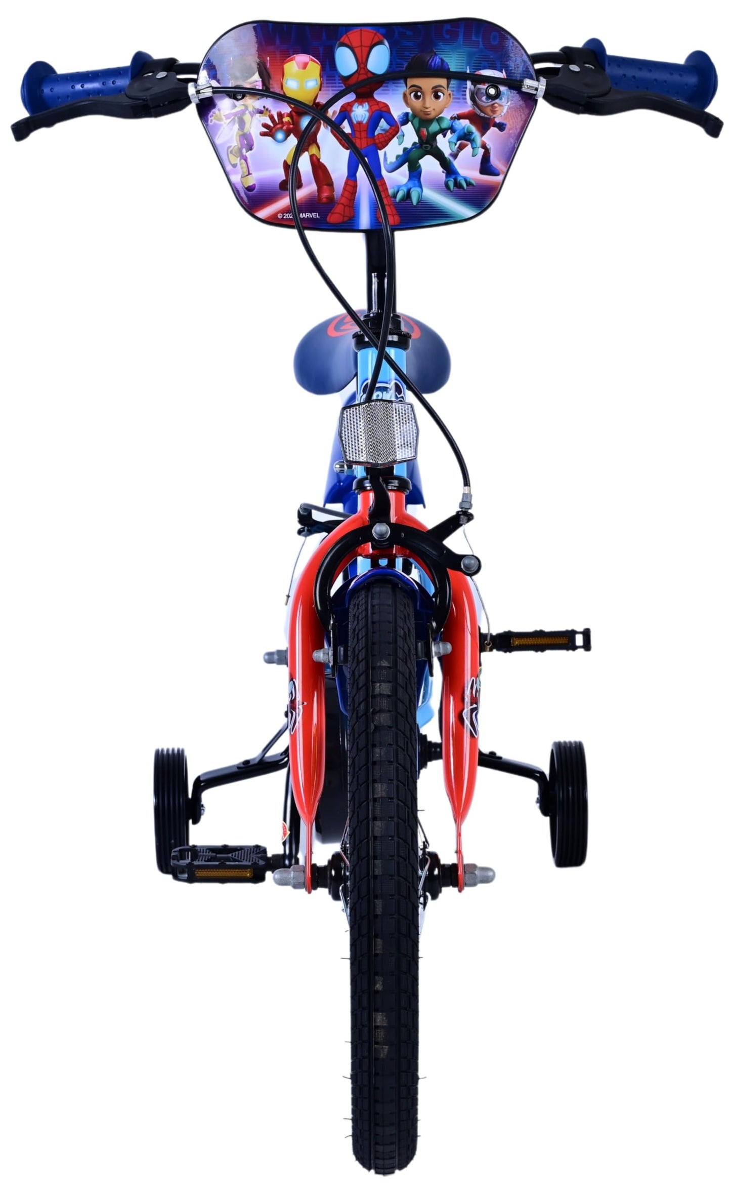 Volare Official Marvel Spider-Man Kids Bike 12" with Stabilisers — Ages 3-4