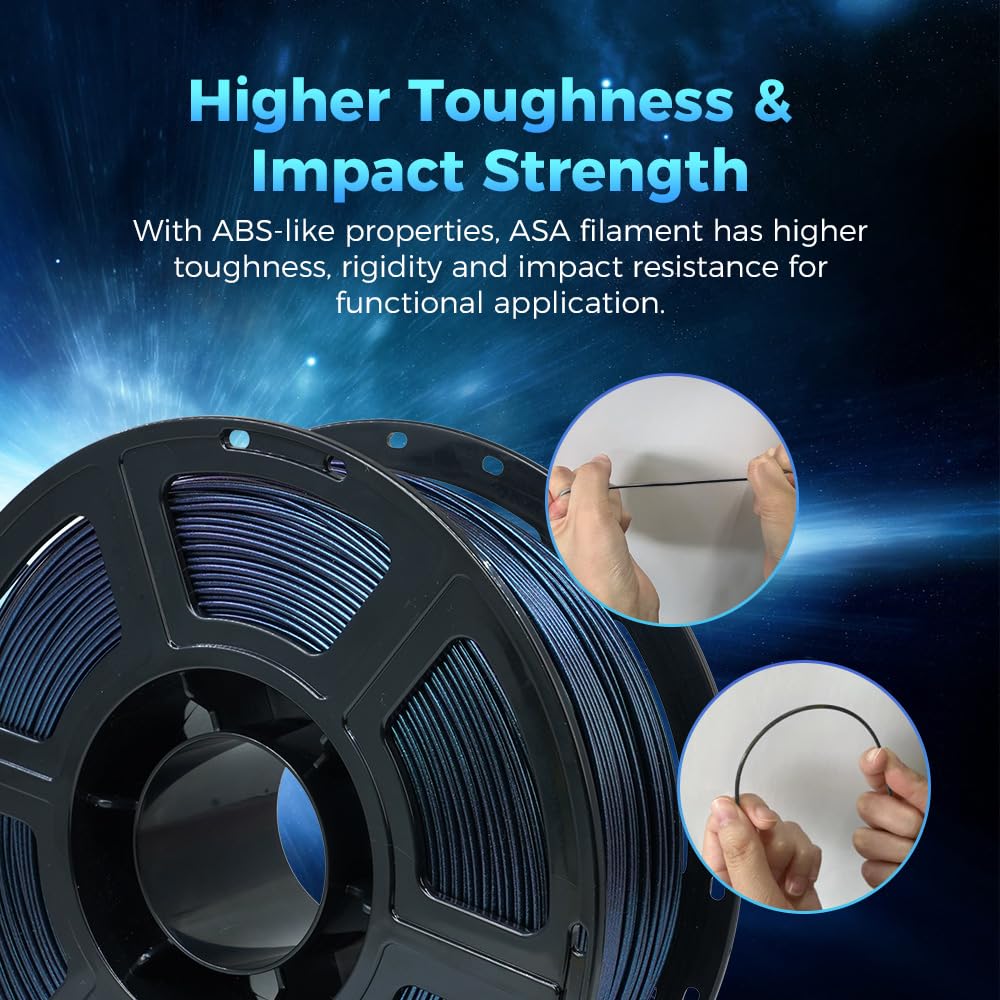FLASHFORGE 3D Printer Filament, PLA PRO Filament 1.75mm, 1KG Spool (2.2lbs), Dimensional Accuracy +/- 0.02mm for FDM 3D Printers, Better Tenacity & No Knotting (White)