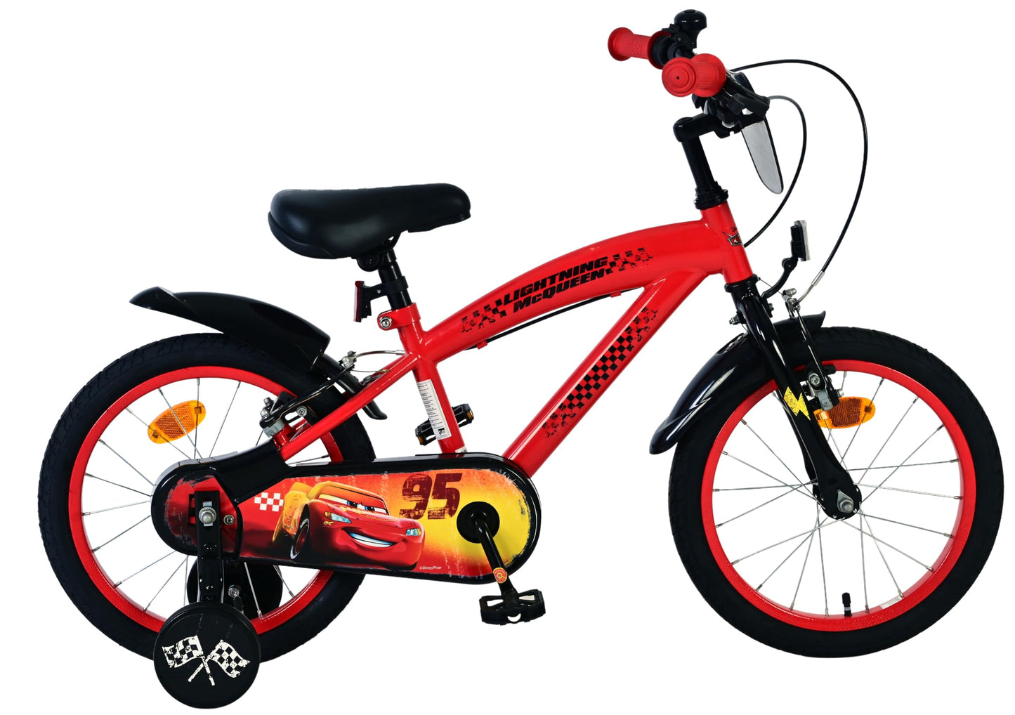 Volare Official Marvel Spider-Man Kids Bike 12" with Stabilisers — Ages 3-4