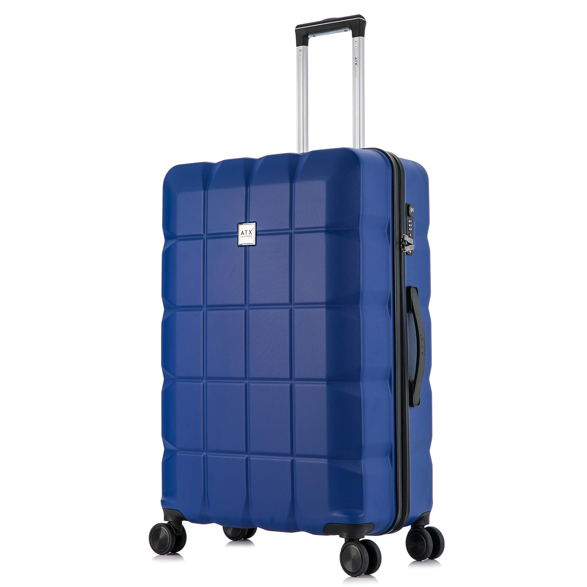 ATX 28 Inch Suitcase Large 110L – Lightweight Hard Shell Checked Luggage, 4 Wheels, TSA Lock, 30KG Capacity, Black