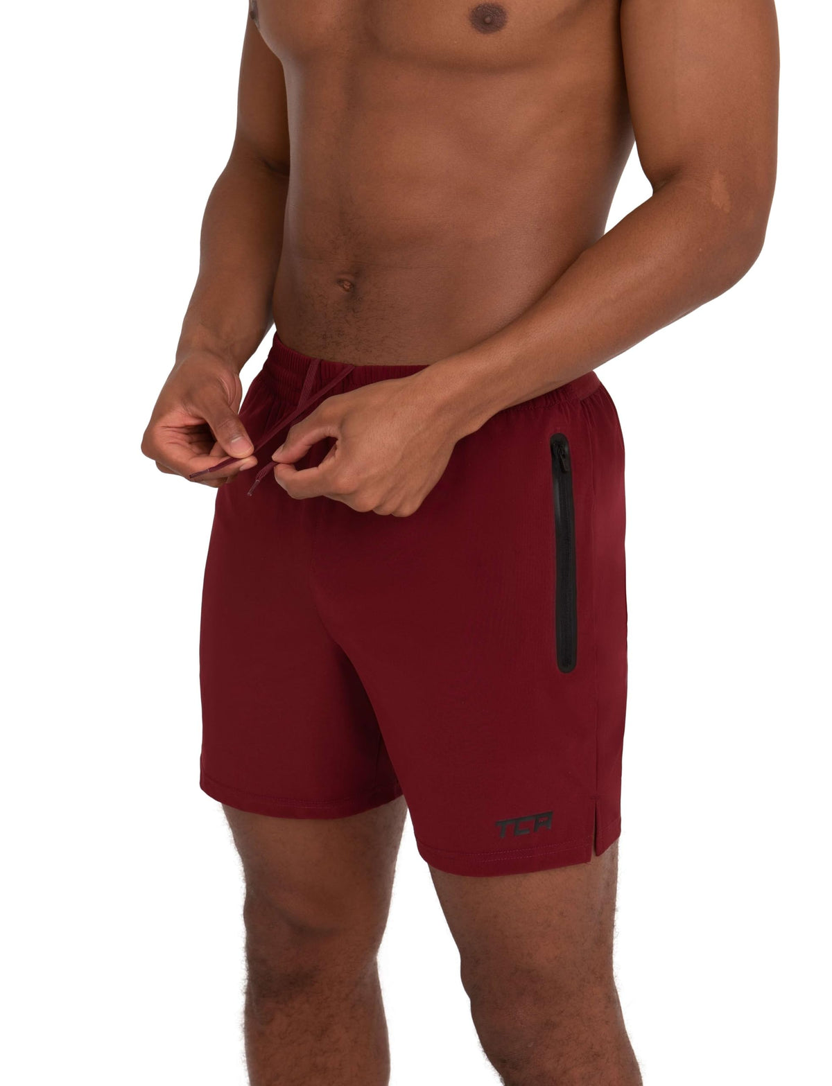 TCA Elite Tech Mens Running Shorts with Zip Pockets, Gym Shorts Men Training Sports Short with Phone Pocket