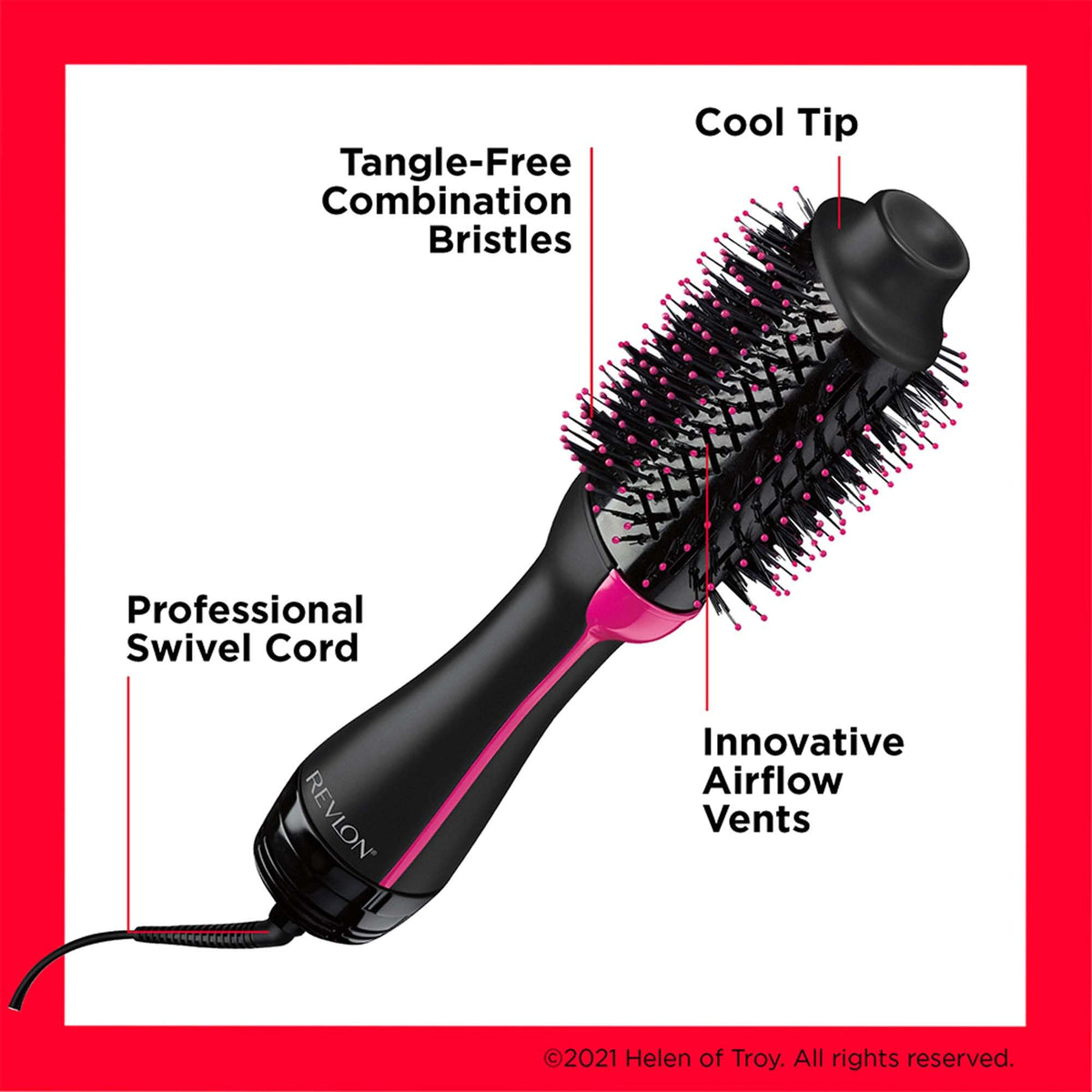 Revlon Salon One-Step Hair Dryer & Volumiser with Sectioning Comb