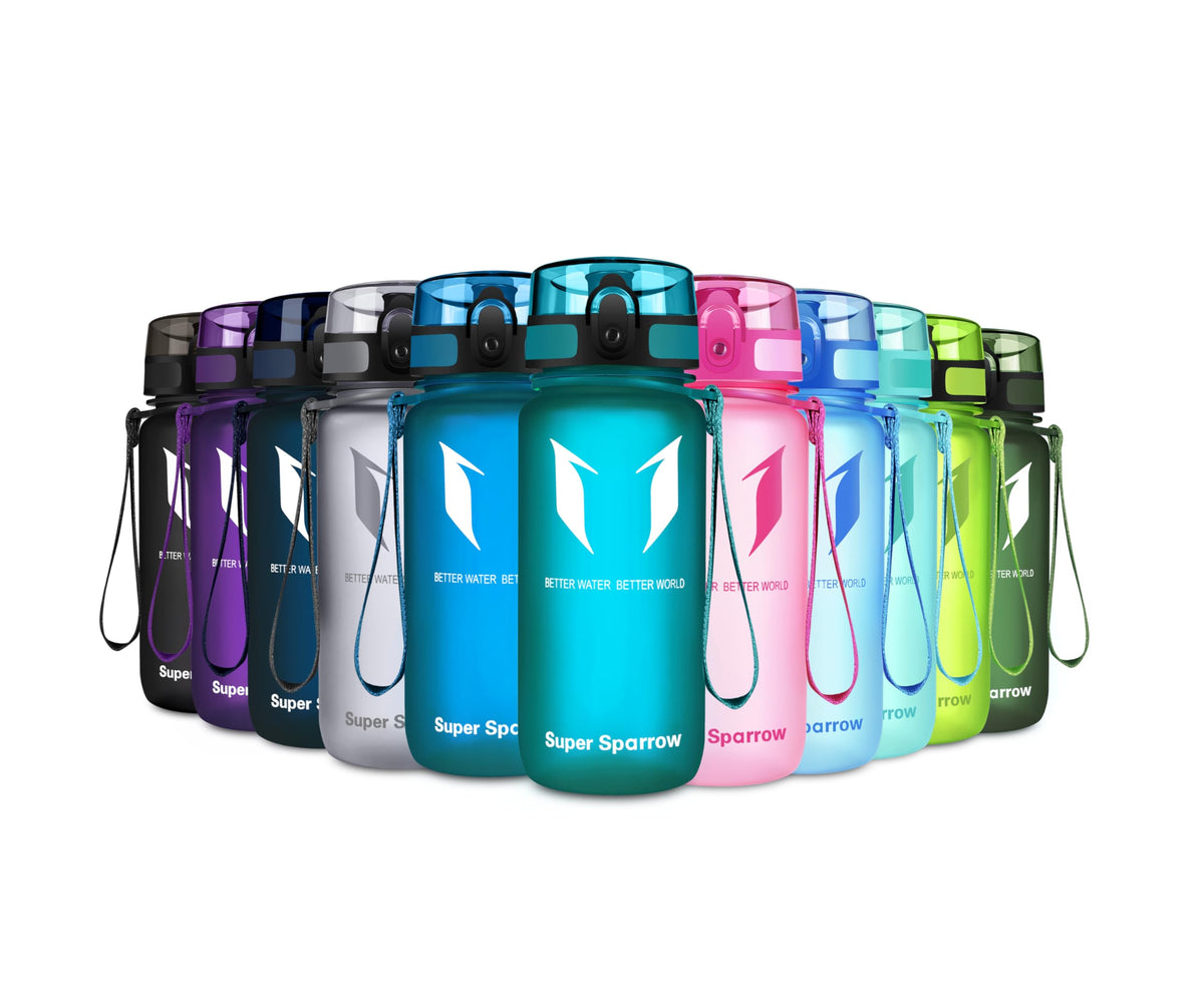 Sparrow Water Bottle 500ml/750ml/1L BPA-Free Tritan Drinks Bottle One-Click