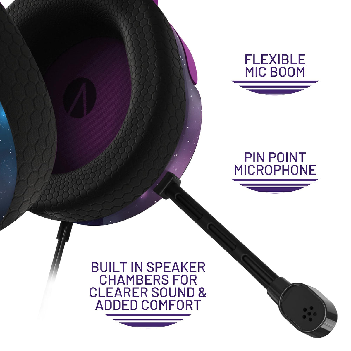 STEALTH PANTHER Sky - Over Ear Gaming Headset PS4/PS5, XBOX, Switch, PC with Flexible Mic, 3.5mm Jack, 1.5m Cable, Lightweight, Comfortable and Durable