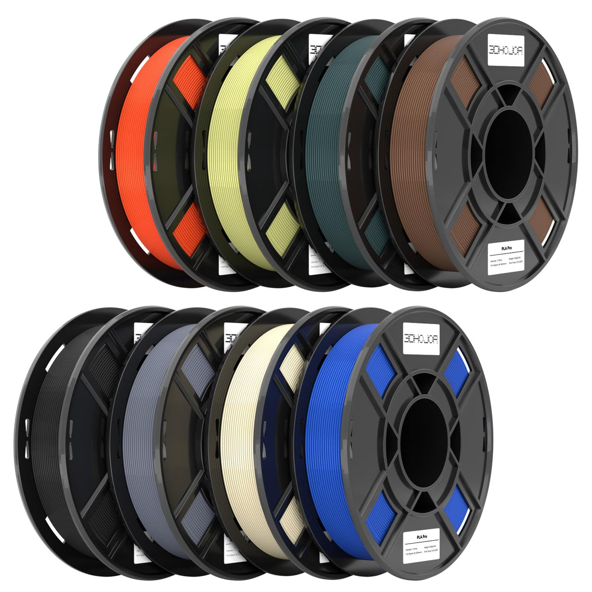 3DHoJor PLA+ PLA Plus Filament 1.75mm 1kg(2.2lbs) for 3D Printers,Yellow