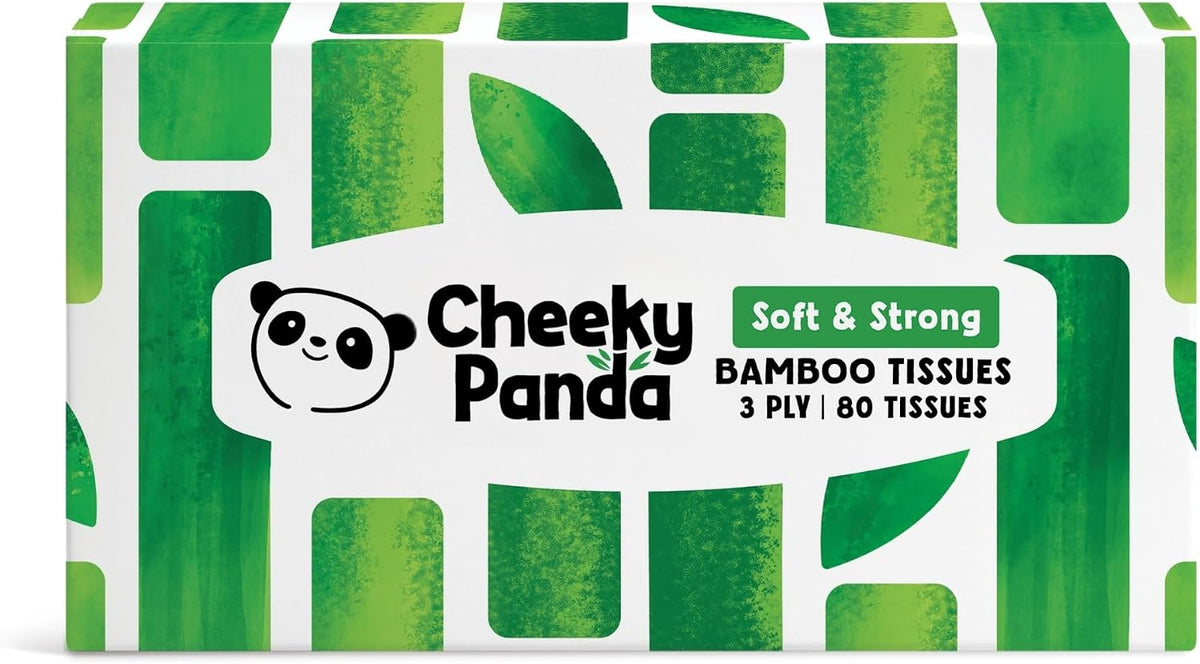 The Cheeky Panda Bamboo Facial Tissues | Sustainable and Silky Soft | Plastic Free
