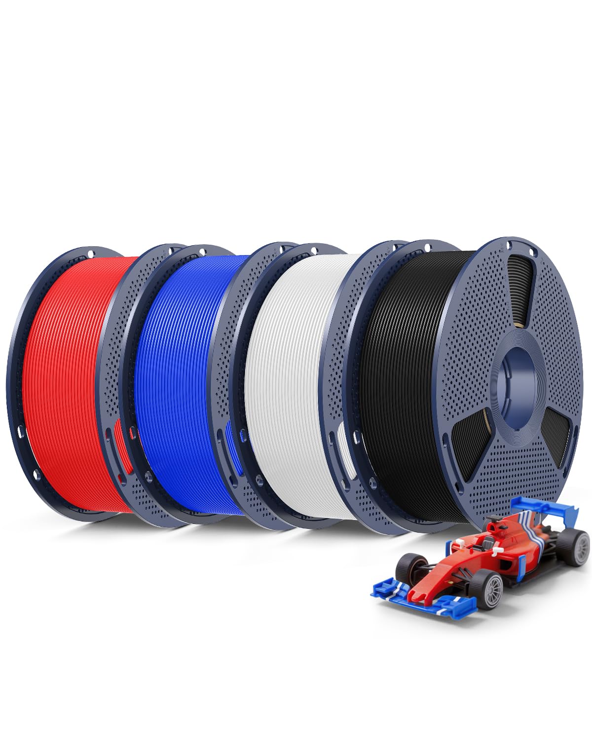 SUNLU Rapid PLA Plus 2.0 Filament Black 1KG, Upgraded PLA+ Filament 1.75mm