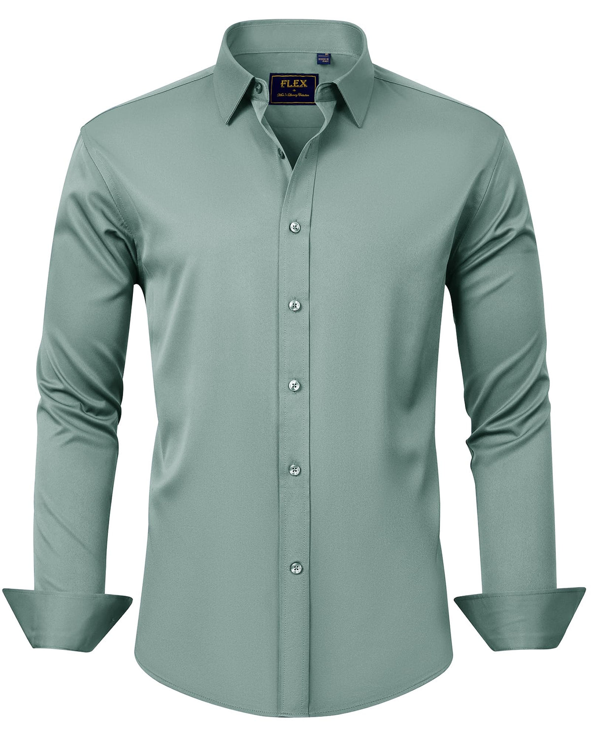 J.VER Men's Long Sleeve Stretch Dress Shirt Non Iron Casual Business Formal Shirts S-6XL