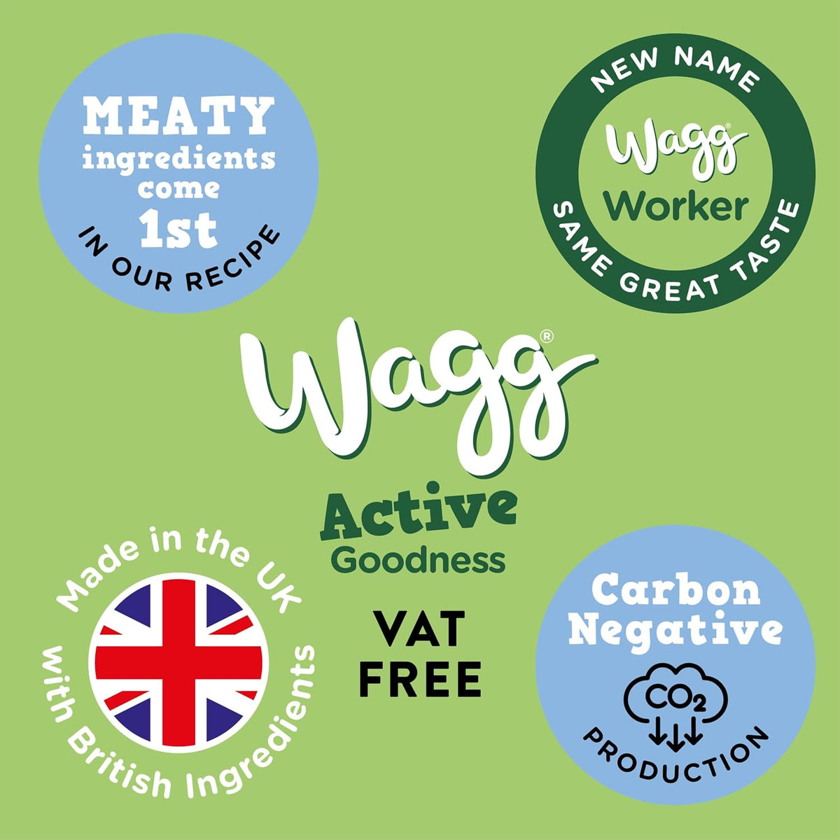 Wagg Active Goodness Complete Dry Adult Dog Food Chicken 12kg