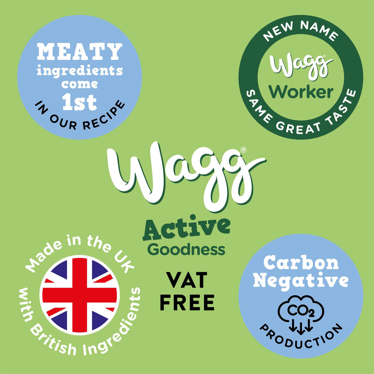 Wagg Active Goodness Complete Dry Adult Dog Food Chicken 12kg