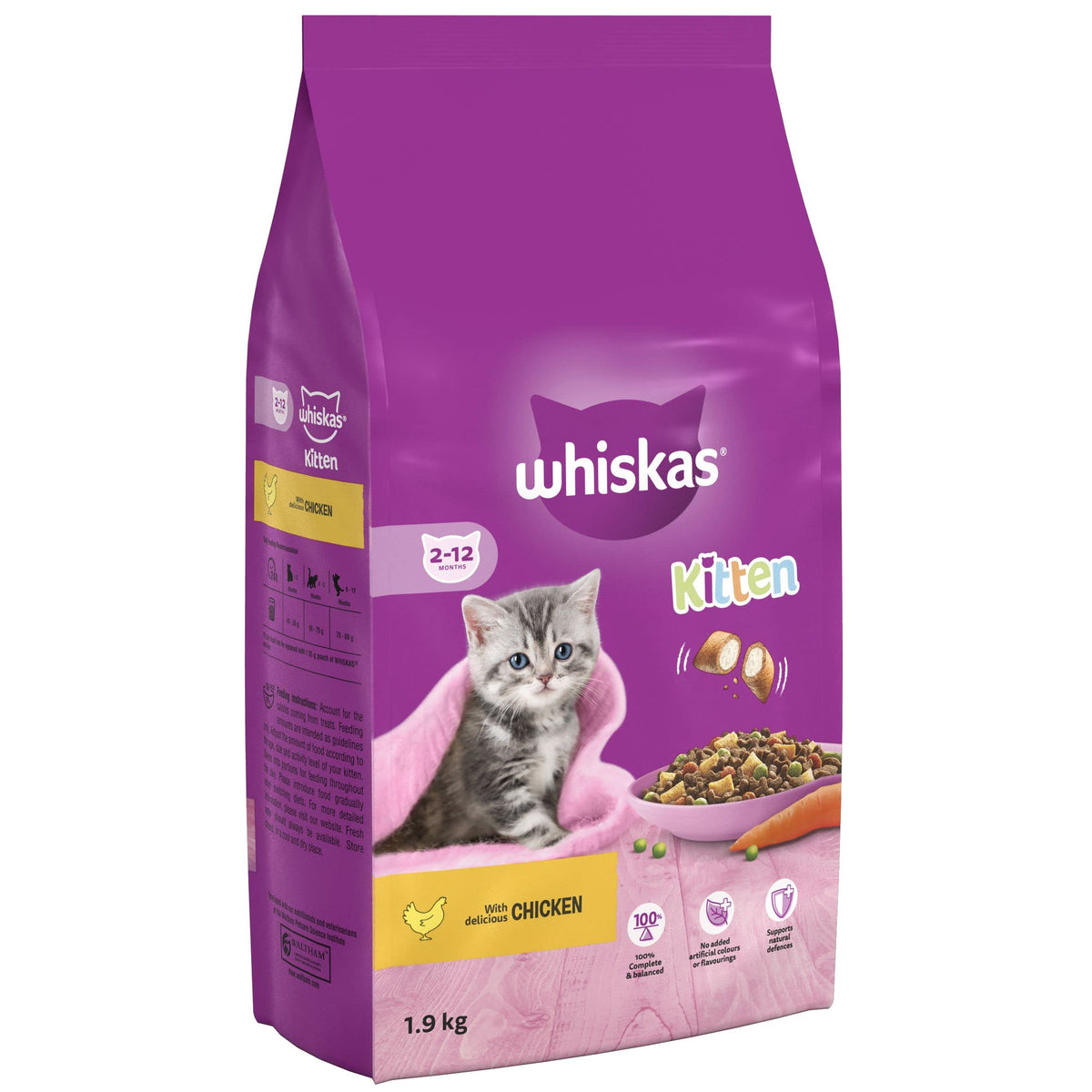 Whiskas Junior Chicken 7 kg Bag, Kitten Cat Dry Food - Pack May Vary