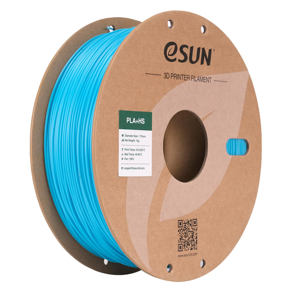 eSUN PLA+ Filament 1KG, PLA+HS High Speed 3D Printer Filament, Cold White