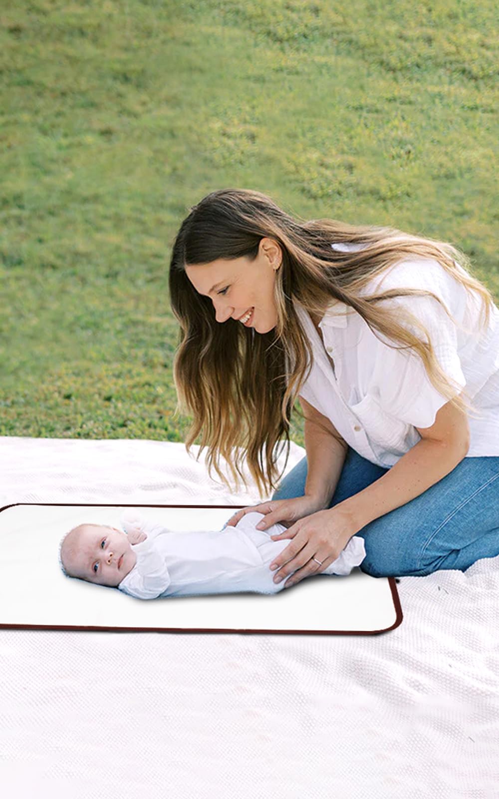 Lekebaby Foldable Travel Changing Mat Portable Baby Change Mat, Grey
