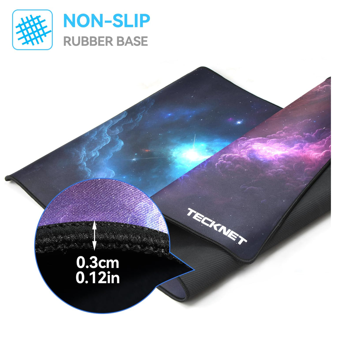 TECKNET Gaming Mouse Mat, 900x400x3mm Large Mouse Pad - Black