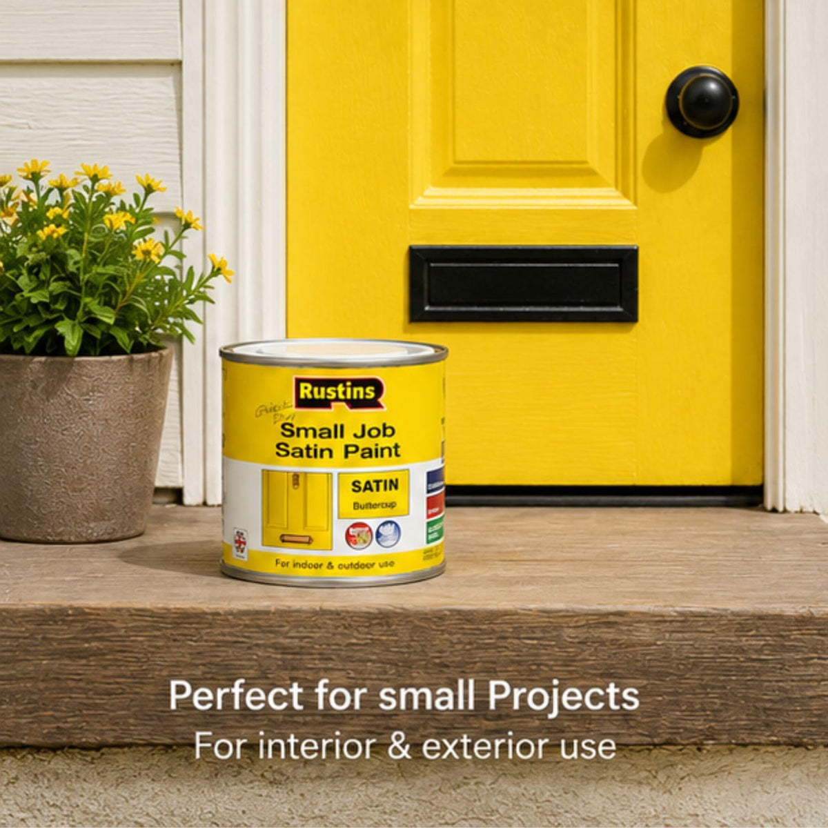 RUSTINS Small Job Satin Paint Chocolate 250ml