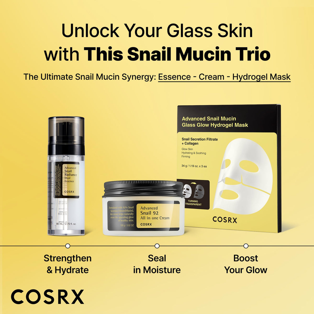 COSRX Advanced Snail 92 All in One Cream 100g, Facial Gel Moisturiser