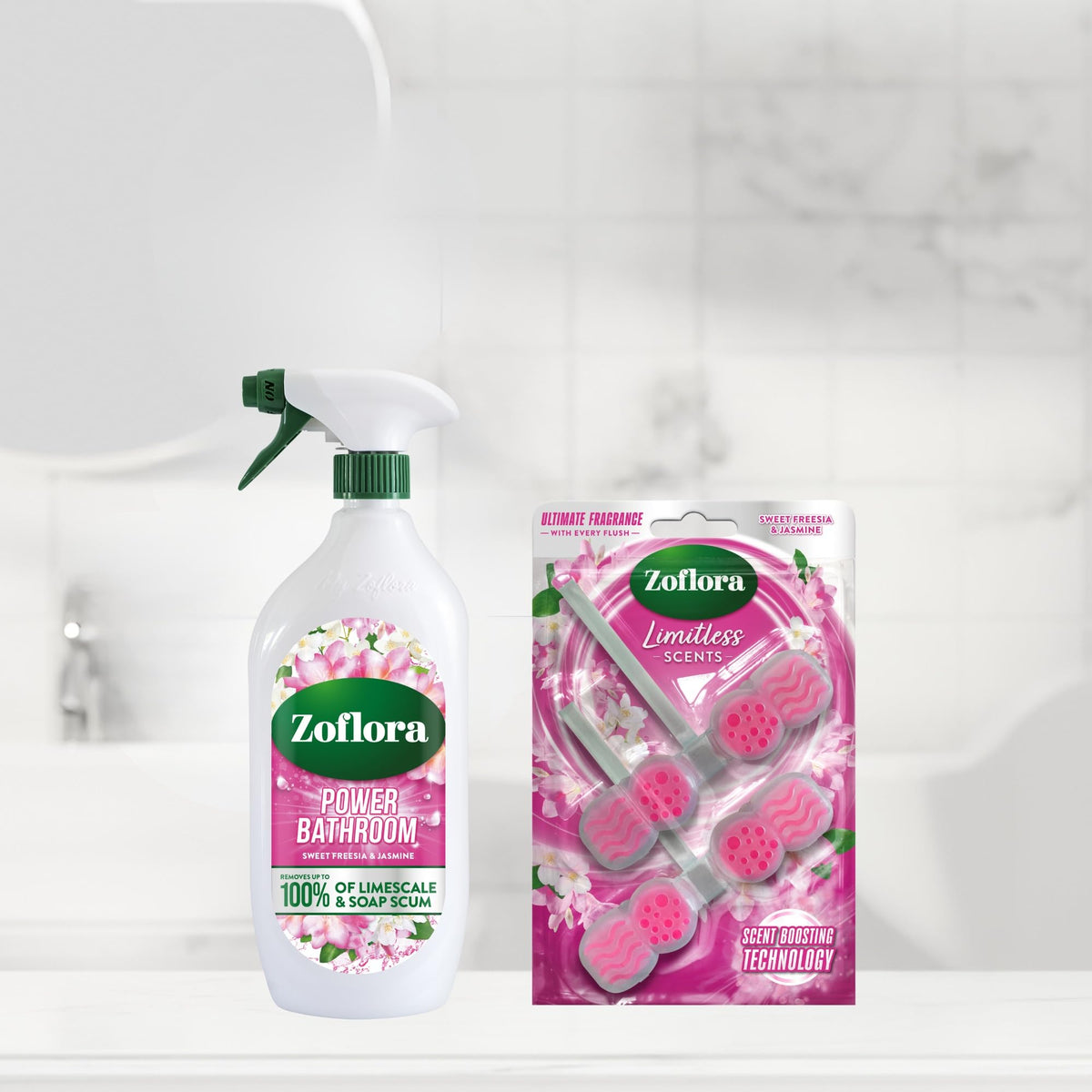 Zoflora Grapefruit & Lime Power Bathroom Cleaner Trigger Spray, 800ml