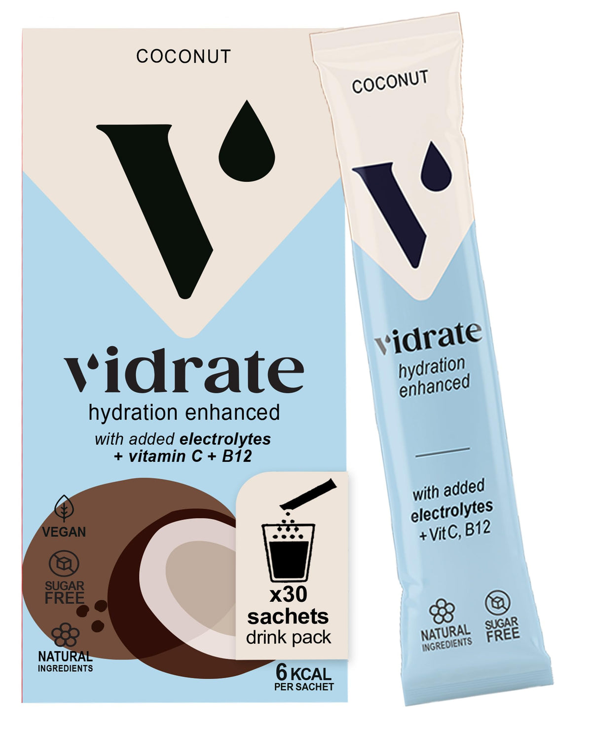Vidrate Electrolytes Powder, Mixed Berry Variety Pack, 30 Sachets