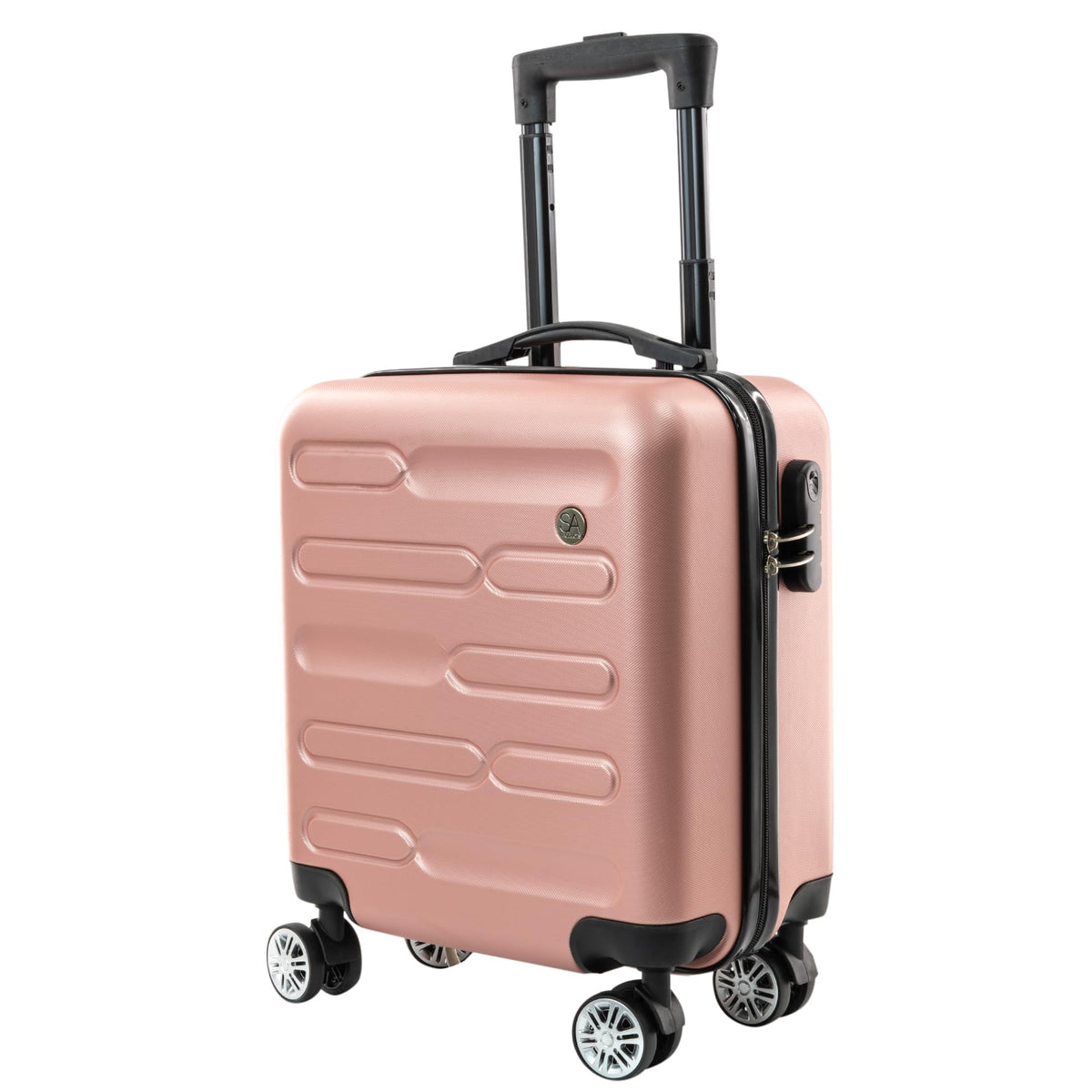 SA Products Cabin Suitcase - 34L Carry On Hard Shell Bag - 55x40x20 - Grey