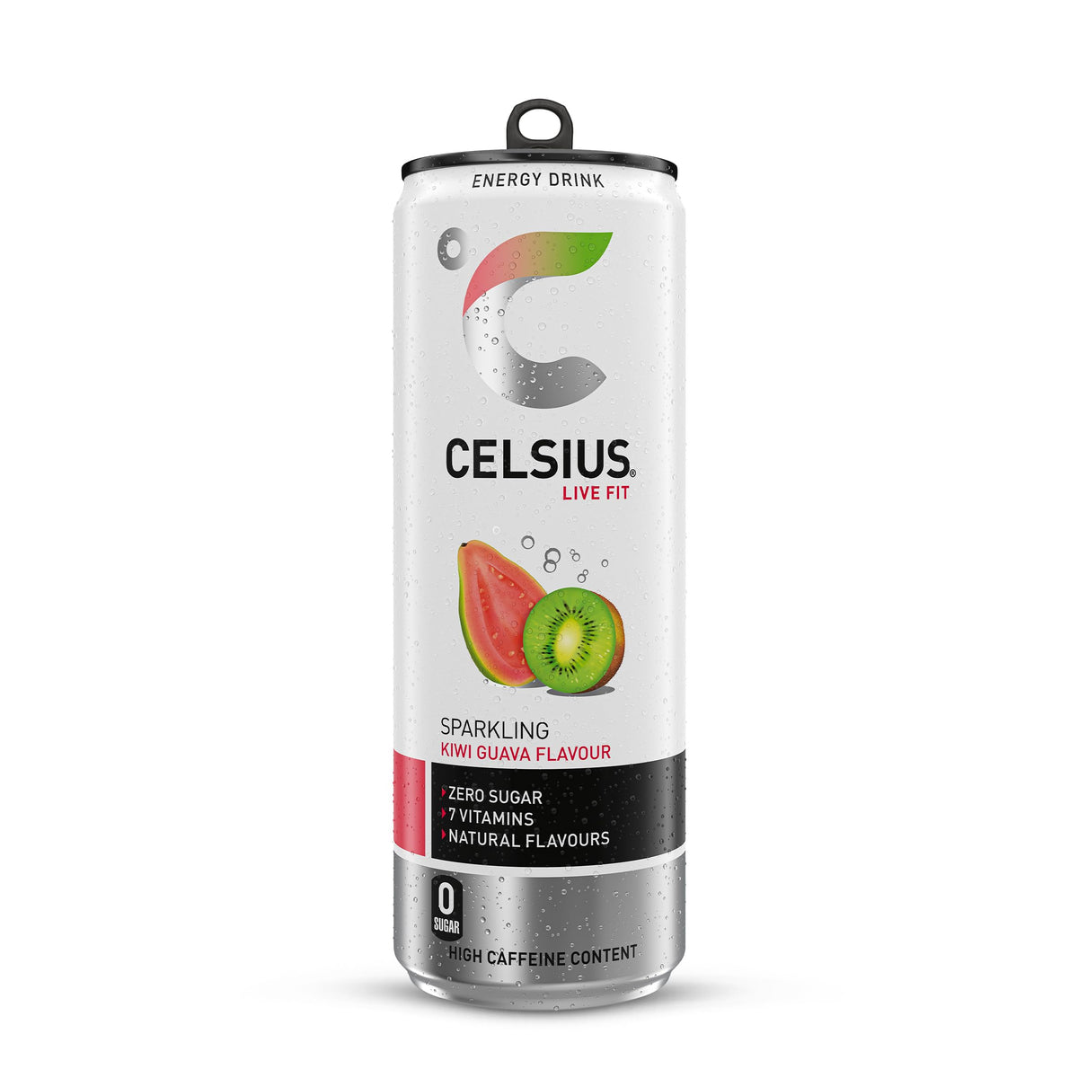 CELSIUS Energy Drink, Sparkling Mango Lemonade, Natural Flavours. No Artificial Colours, Sugar Free Energy Drinks, 355 mL, 4-Pack