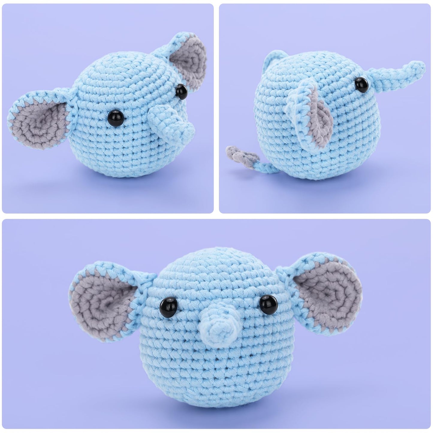 CROCHET BOX Complete Crochet Kit for Beginners - Highland Cow Crochet Kit, Include Video Tutorial, Instruction, Soft Yarn, Birthday Gift for Adults.