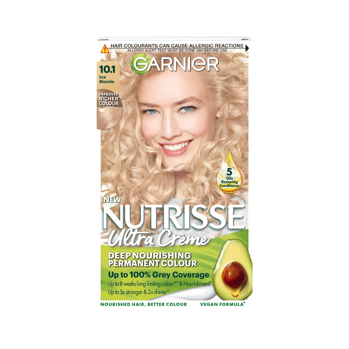 Garnier Nutrisse Ultra Color Permanent Hair Dye, 4.15 Iced Coffee Brown