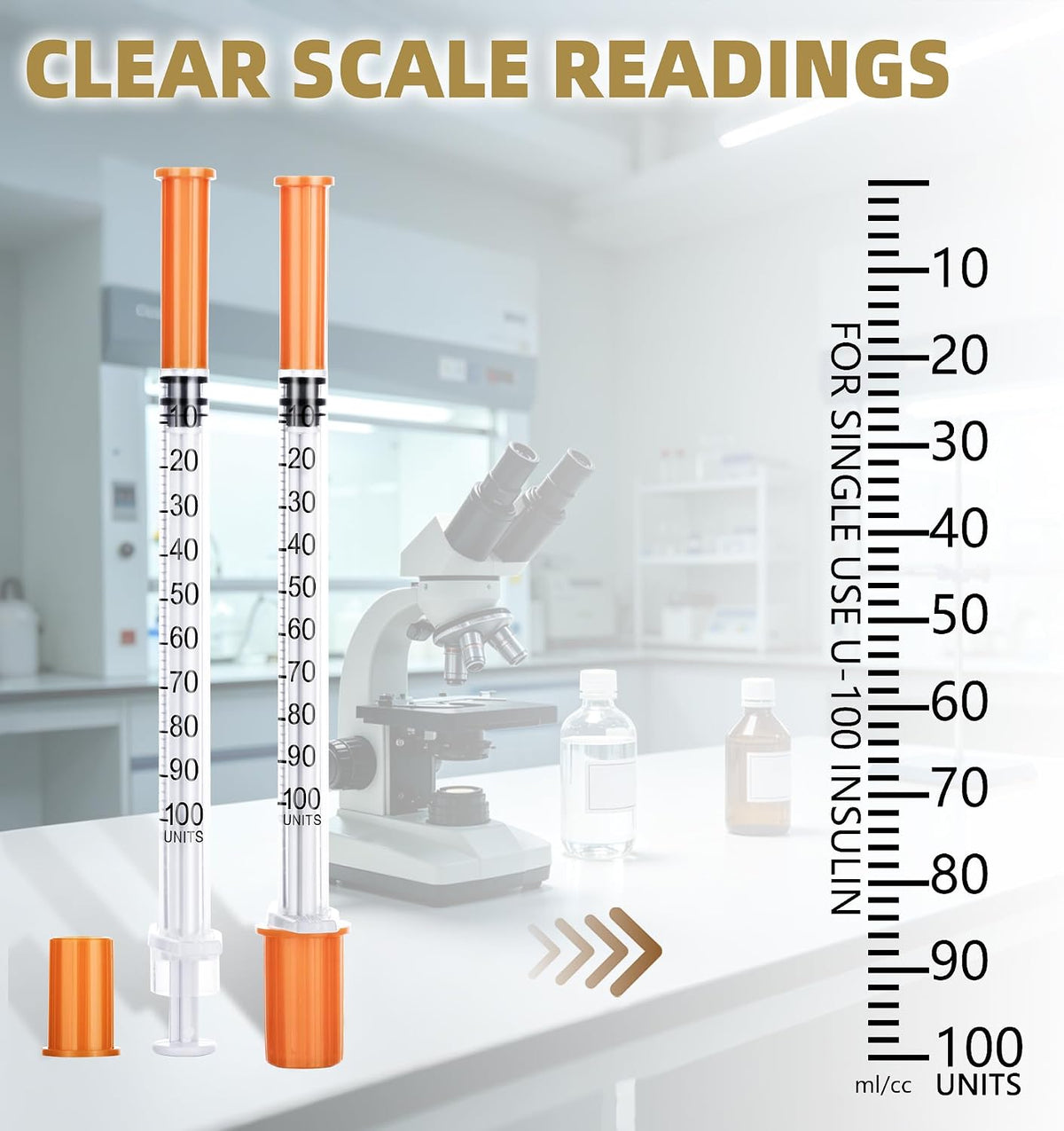 10Pack 1ml Dispensing Tool with Cap 31G 6mm, Individually Wrapped, Plastic Measuring Tools for Lab, Crafting (10)