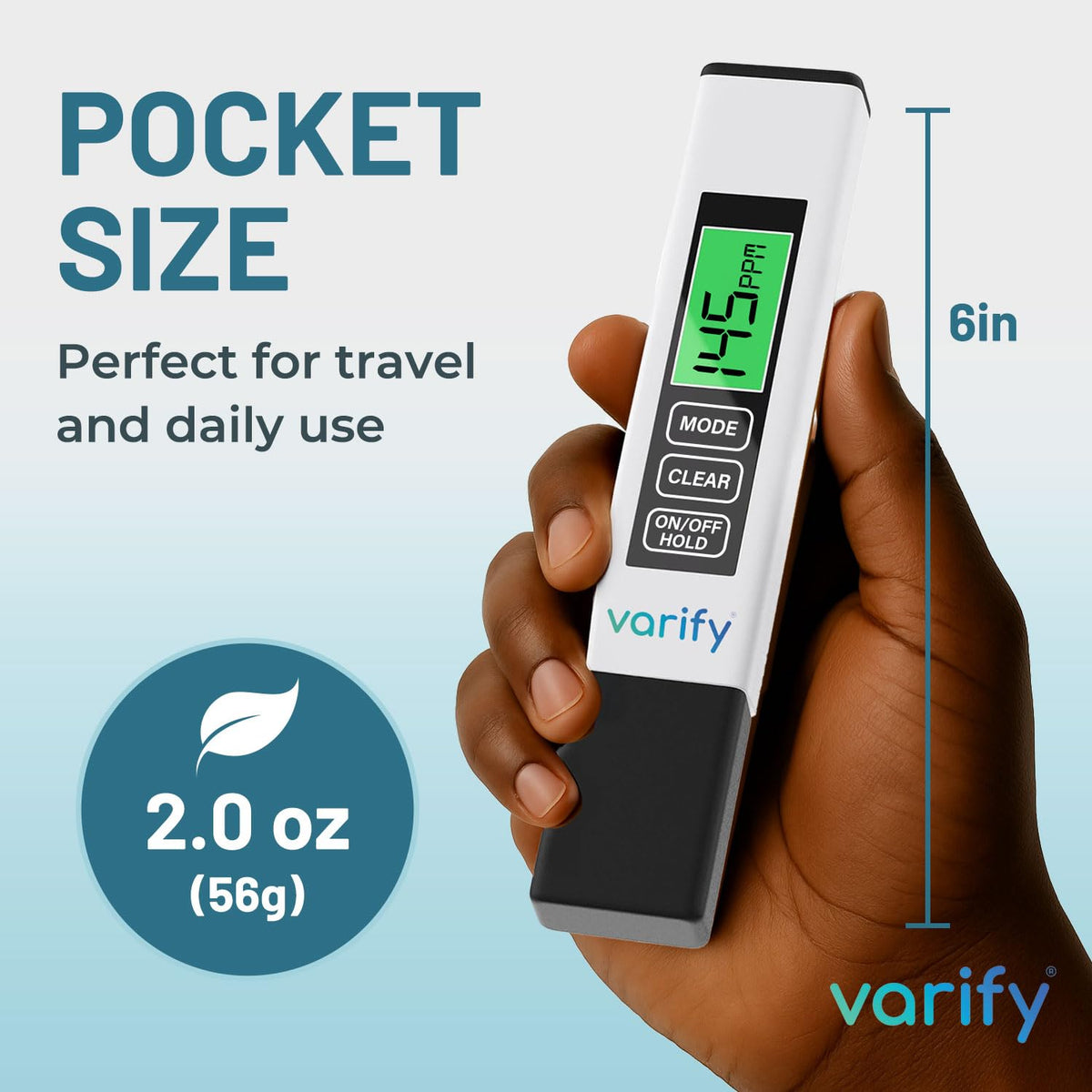 Varify TDS Meter Digital Water Tester for Drinking Water Instant 4in1 test